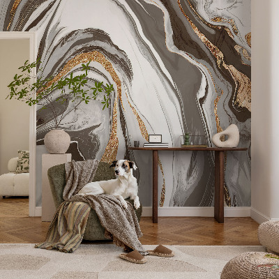 Carta da parati per cameretta Vortici di marmo