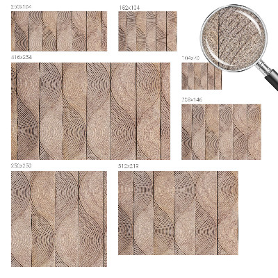 Fotomurale per cameretta Onde di legno