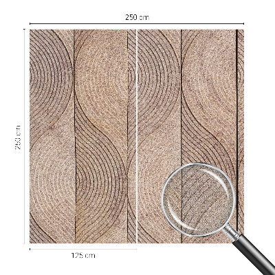 Fotomurale per cameretta Onde di legno