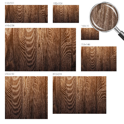 Carta da parati 3D Anelli di legno