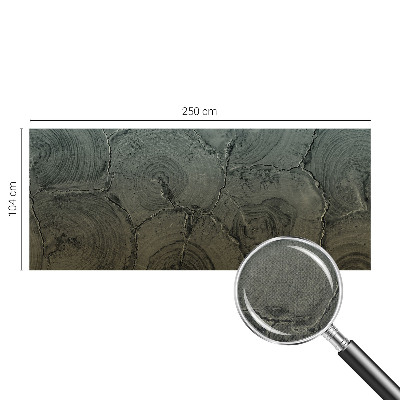 Fotomurale effetto 3D Anelli di legno