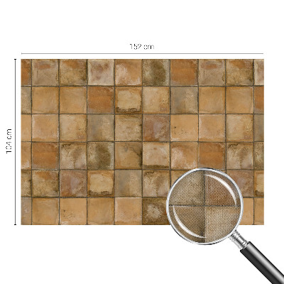 Carta da parati panoramica effetto 3D Mosaico rustico