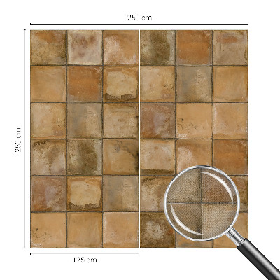 Carta da parati panoramica effetto 3D Mosaico rustico