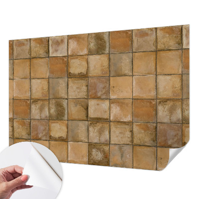 Carta da parati panoramica effetto 3D Mosaico rustico