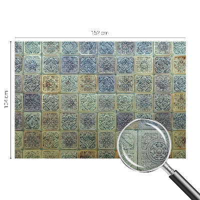 Carta da parati effetto profondità Piastrelle geometriche