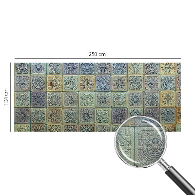 Carta da parati effetto profondità Piastrelle geometriche