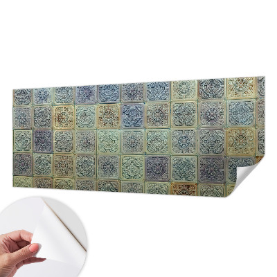 Carta da parati effetto profondità Piastrelle geometriche