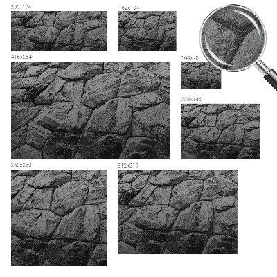 Fotomurale per bambini texture della pietra