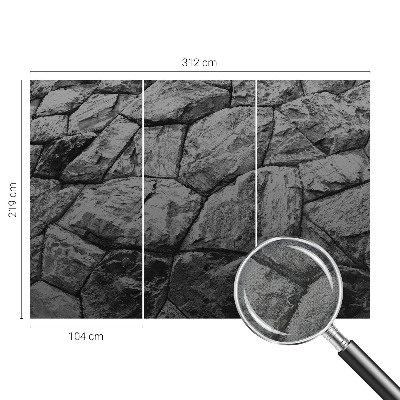 Fotomurale per bambini texture della pietra