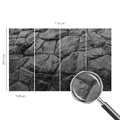 Fotomurale per bambini texture della pietra