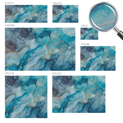 Carta da parati 3D Astrazione blu