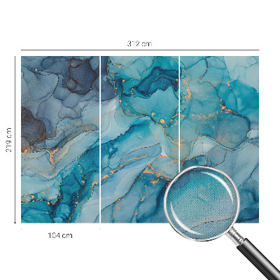Carta da parati 3D Astrazione blu