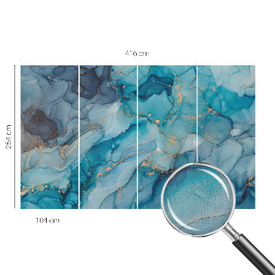 Carta da parati 3D Astrazione blu