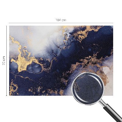 Carta da parati panoramica effetto 3D onde blu navy