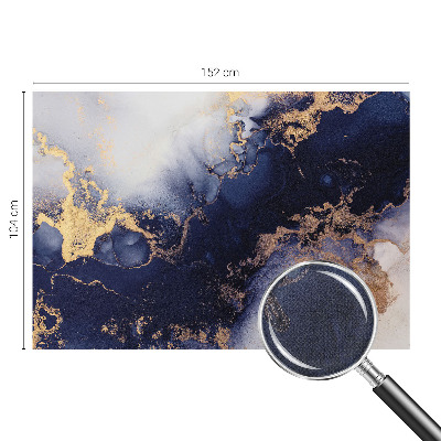 Carta da parati panoramica effetto 3D onde blu navy