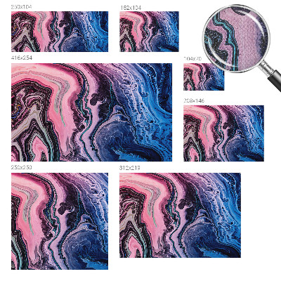Carta da parati effetto profondità Vortici colorati