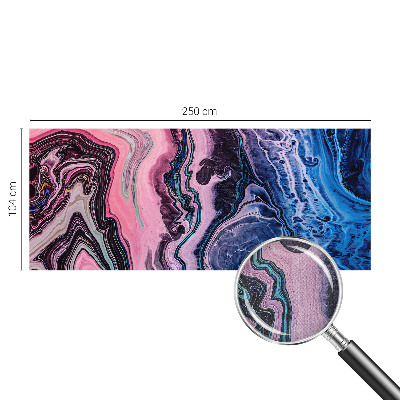 Carta da parati effetto profondità Vortici colorati