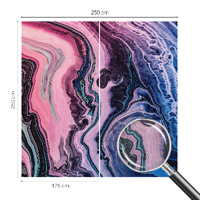 Carta da parati effetto profondità Vortici colorati