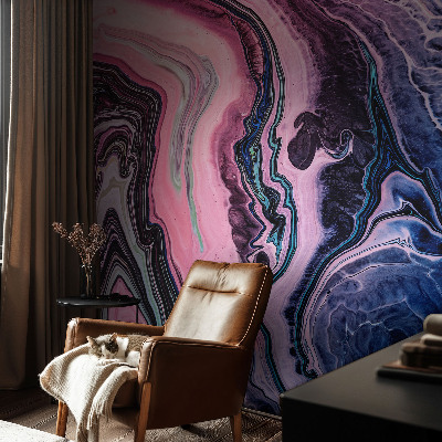Carta da parati effetto profondità Vortici colorati