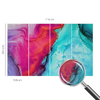 Carta da parati adesiva Onda colorata