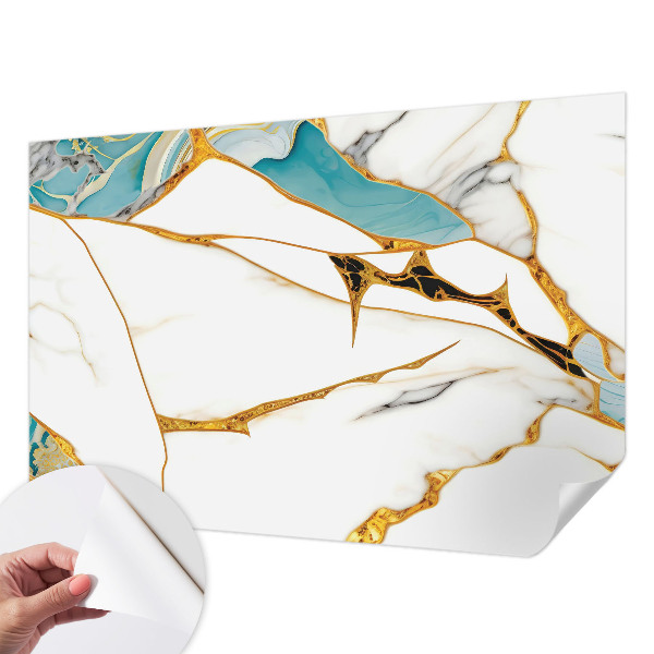 Carta da parati panoramica effetto 3D L'eleganza del marmo