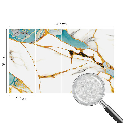 Carta da parati panoramica effetto 3D L'eleganza del marmo