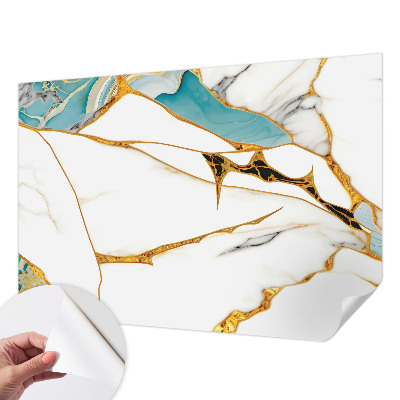Carta da parati panoramica effetto 3D L'eleganza del marmo