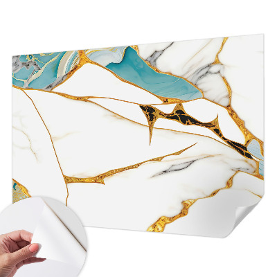 Carta da parati panoramica effetto 3D L'eleganza del marmo