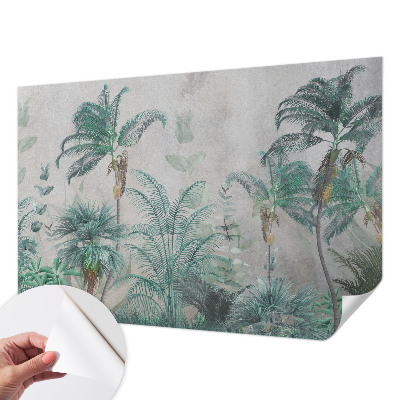 Carta da parati panoramica effetto 3D Oasi esotica