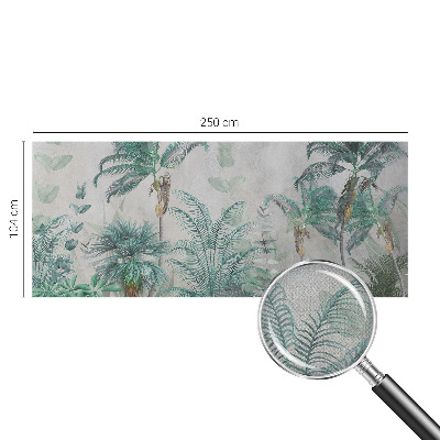 Carta da parati panoramica effetto 3D Oasi esotica