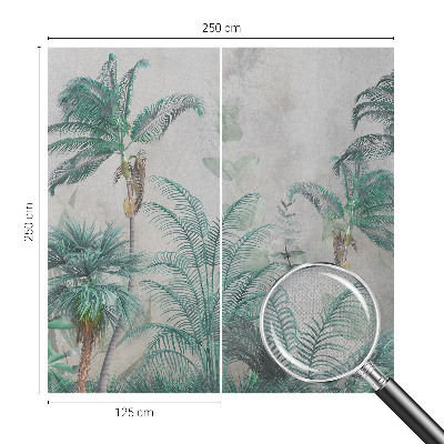 Carta da parati panoramica effetto 3D Oasi esotica