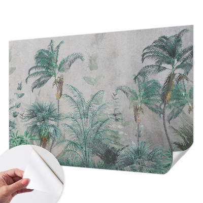 Carta da parati panoramica effetto 3D Oasi esotica