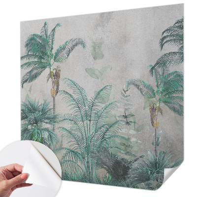 Carta da parati panoramica effetto 3D Oasi esotica