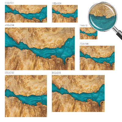 Carta da parati cameretta Legno e resina