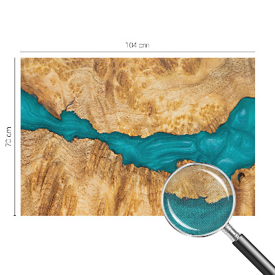 Carta da parati cameretta Legno e resina