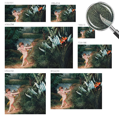 Carta da parati 3D Adorabile Cupido