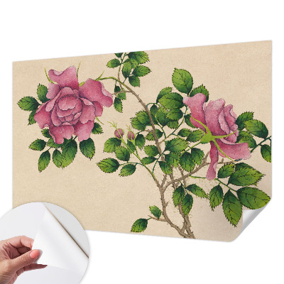 Fotomurale effetto 3D Rose romantiche