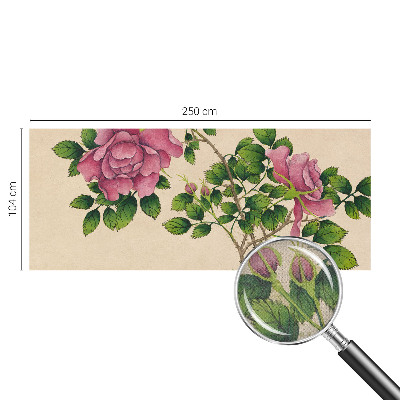 Fotomurale effetto 3D Rose romantiche