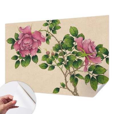 Fotomurale effetto 3D Rose romantiche