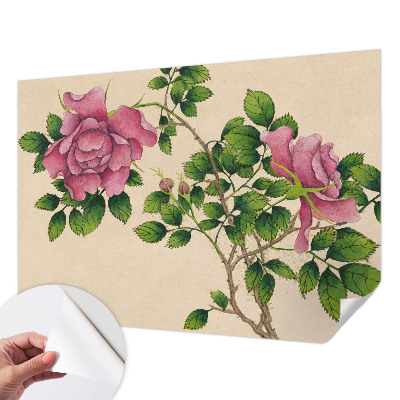 Fotomurale effetto 3D Rose romantiche