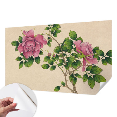 Fotomurale effetto 3D Rose romantiche