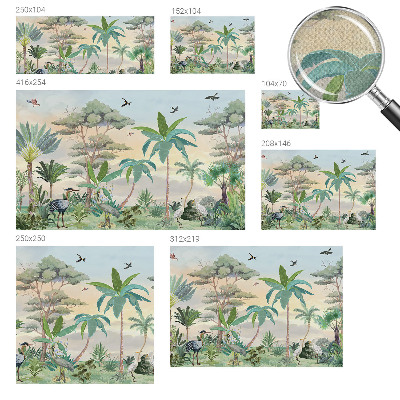 Fotomurale per cameretta flora esotica