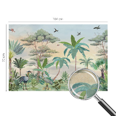 Fotomurale per cameretta flora esotica
