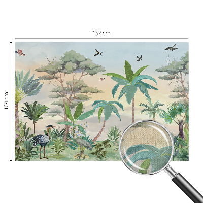 Fotomurale per cameretta flora esotica