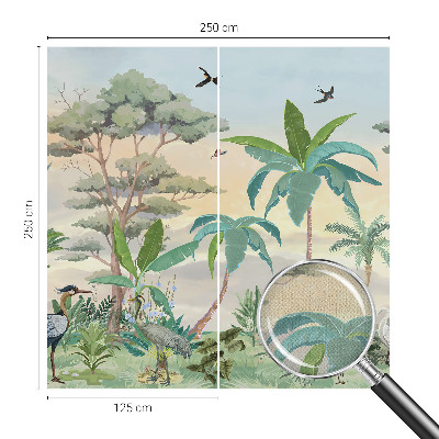 Fotomurale per cameretta flora esotica