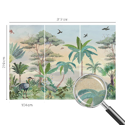 Fotomurale per cameretta flora esotica