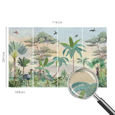 Fotomurale per cameretta flora esotica
