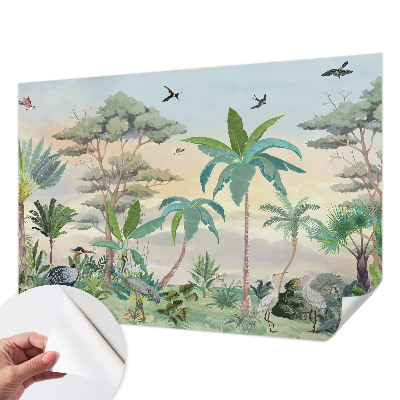 Fotomurale per cameretta flora esotica