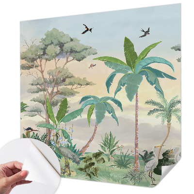 Fotomurale per cameretta flora esotica