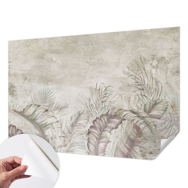 Fotomurale effetto 3D Foglie decorative